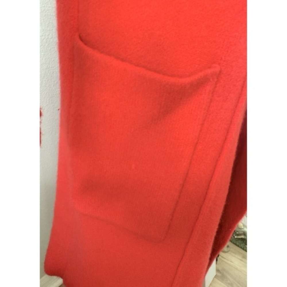 Anthropologie Womens Phoenix Open Red Sweater Coat Minimalist Capsule WardrobeXS - Picture 5 of 14